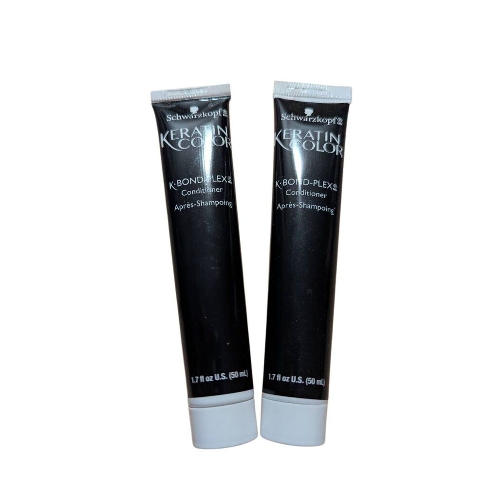 Schwarzkopf Keratin after color hair conditioner tubes 1.7 oz X 2 New